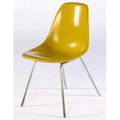 Charles  ray eames  herman miller fiberglass shell chair on chrome steel base stamped herman miller 31 x 18 12 x 20