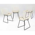 Harry bertoia set of four wire side chairs 29 x 21 x 23