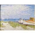 Thomas rathbone manley american 18531938 south beach nantucket oil on wood panel framed signed and titled 10 12 x 13 34 provenance private collection pennsylvania
