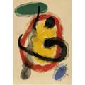 Joan miro spanish 18931983 untitled lithograph in colors framed signed and numbered 20100 26 34 x 18 34 sight printerpublisher maeght paris literature mourlot 295 provenance pr