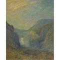 Franklin benjamin dehaven american 18561934 waterfall oil on canvas framed signed 40 x 32 provenance the artist by descent to present owner