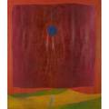 Rex ashlock american 19181999 dark red on orange with moon 1965 oil on canvas dated with stamped signature and estate stamp 80 x 70 provenance the rex ashlock trust new york