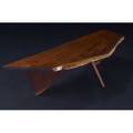 George nakashima slab walnut coffee table with rosewood butterfly key 12 x 55 x 19