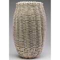Rina peleg large woven bisquefired ceramic vessel 1980 provenance the derek mason and daniel jacobs collection 22 12 x 13