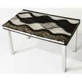 Paul evans argente end table on aluminum legs 18 x 31 x 17 34