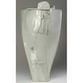 Paula winokur tall sculptural porcelain vessel reference to landscape series v 1979 provenance the derek mason and daniel jacobs collection winokur pottery label 29 x 15