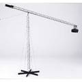 Curtis jere crane lamp with adjustable counterweighted arm of exceptionally large scale 1977 signed c jere 1977 75 arm length approx 90