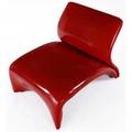 Pop art lounge chair covered in cherryred vinyl 26 12 x 26 23