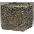 Paul evans sculpted bronze lidded box covered in circular designs from the collection of dorsey reading 10 14 cu