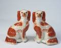 Pair of Staffordshire Red Spaniels