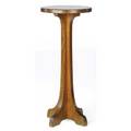 Limbert pedestal no 267 with a circular top on long corbeled base branded and numbered 32 x 14