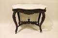 Victorian Carved Turtle Top Parlor Table