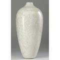 Adelaide robineau exceptional and tall ovoid vase with fullyblown white crystals on ivory ground one of the best examples of robineau weve sold excised ar incised 48 10 x 4 34