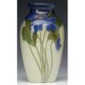 Rookwood iris glaze vase painted by olga g reed with violets 1902 flame markii584dogr 6 14 x 3 34
