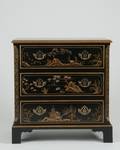 Baker Japanned Three Drawer Chest