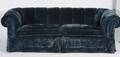 A Blue Velvet TuxedoStyle Sofa