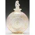 R lalique amphitrite perfume bottle of clear and frosted glass with sepia patina c 1920 engraved r lalique france molded lalique m p 335 no 514 3 12