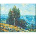 California impressionist 20th c untitled oil on board framed 8 x 10 provenance private collection massachusetts