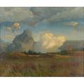 Franklin benjamin dehaven american 18561934approaching storm oil on canvas framed signed 20 x 24 provenance the artist by descent to the present owner