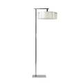 George kovacs chrome plated steel floor lamp with acrylic shade c 1960s unmarked 56 x 18 12