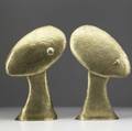 Franz hagenauer wiener werkstatte pair of hammered brass heads hagenauer ww made in austria 15 12 x 9 34