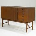 Peter hvidt and orla molgaardnielsen france and son teak credenza no 26025 in dovetail construction c 1965 branded made in denmark with france and sons logo distributed by john stewart 34