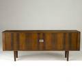 Hans wegner ry mobler credenza with tambour doors white oak interior with fitted drawers and shelves branded made in denmark and danish control metal label 31 x 79 x 19 14