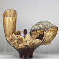 John sage three turned vessels all signed and dated largest 10 12 x 14 14
