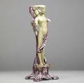 Riessner stellmacher  kessel amphora porcelain nude figurine a couple of tight lines made in austria 4656 29 19 x 8