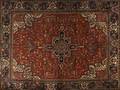 Persian heriz roomsize rug ca 1970 10 x 133