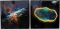 Pair of Contemporary Cosmic Paintings on Canvas