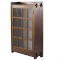 L and jg stickley early singledoor bookcase with chamfered back and three fixed shelves unmarked 55 x 39 x 12