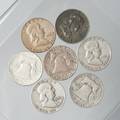 Seven7 Pre1964 Franklin Half Dollars ungraded