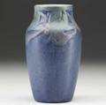 Henrietta bailey newcomb college matte vase with fruit and leaves 1920 nc kr19 hb jh 33 6 x 3 14