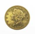1904 liberty head double eagle 2000 gold coin motto above eagle au 50