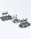 Three3 Victorian Iron Inkstands