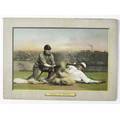 Two t3 turkey red cabinet cards 1911 no 48 jack murray at bat new york and no 46 safe at third
