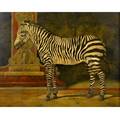 William e skilling american 18921964 zebra oil on canvas framed signed 48 x 60 provenance bucks county estate