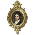 Portrait painting of a distinguished gentleman 19th c oil on canvas framed 13 x 15 34