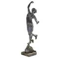 Lead statue of mercury early 20th c losses and repairs 69
