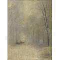 Birge lovell birge harrison american 18541929 untitled winter at woodstock oil on canvas framed signed 23 x 17 provenance estate of joseph stanley new hope pa