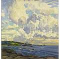 Gustave cimiotti jr american 18751969 the big sky bermuda oil on canvasboard framed signed 19 38 x 18 18 provenance private collection new jersey