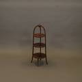 A Mahogany Three Tiered Muffin Stand