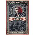 Shepard fairey american b 1970 yes we did obama 2008 offset lithograph in colors signed dated and numbered 6805000 36 x 24 sheet provenance private collection virginia