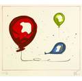 Claes oldenburg swedishamerican b 1929 balloons 2000 lithograph in colors signed and numbered ap 512 25 12 x 28 sheet publisher landfall press chicago stamp on verso provenance