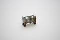 Cast Iron Painted Toy or Dollhouse Crib