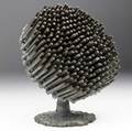 Klaus ihlenfeld phophorus bronze sculpture sunflower 1970 stamped k on base in front 7 14 x 6 dia