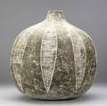 Claude conover early and large stoneware vessel colima signed titled and numbered 91240 15 34 x 17