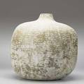 Claude conover early and large stoneware vessel with impressed pattern signed 16 12 x 18