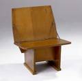 Frank lloyd wright plywood chair designed for the meeting house of the first unitarian society in madison wi 27 12 x 21 x 21